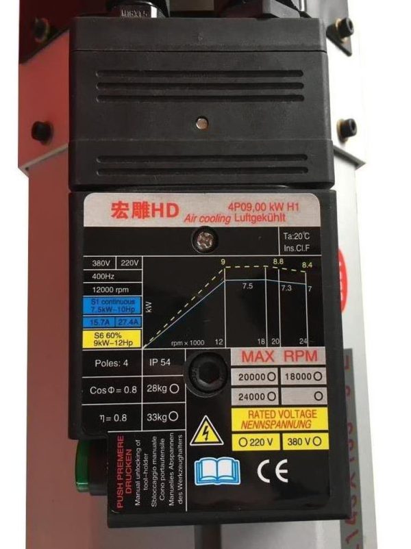 Hd Spindle Motor 9 Kw Tkm Değiştirmeli - Görsel 3